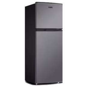 VON VRT-138DRHX Double Door Fridge, Top Mount Freezer- 138L
