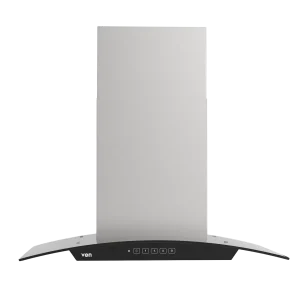 VON VHDWG670RCX Built In Hood Curved Glass 60CM, Stainless Steel