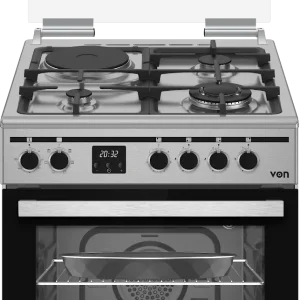 Von VCF663175FSX Freestanding Cooker 3 Gas + 1 Electric - Inox