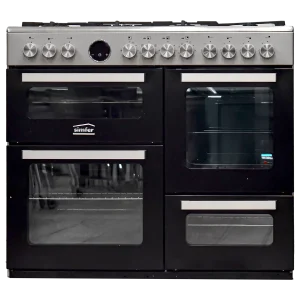 Simfer F10074SEIX Cooker 7 Gas 4 Compartments 100 X 60 WOK - INOX