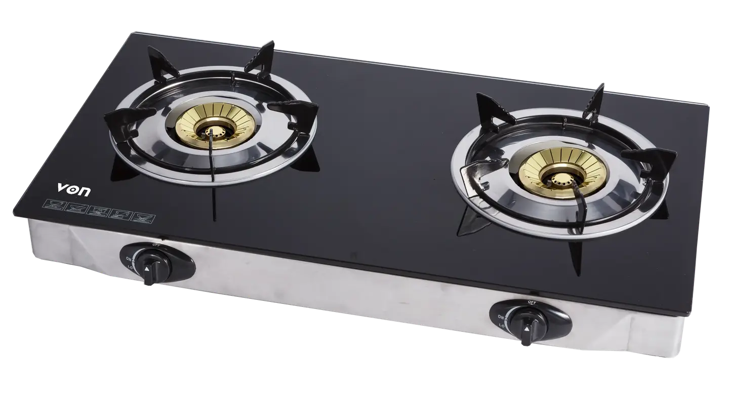 VON VCT2BWGG 2-Burner Gas Table Top Cooker