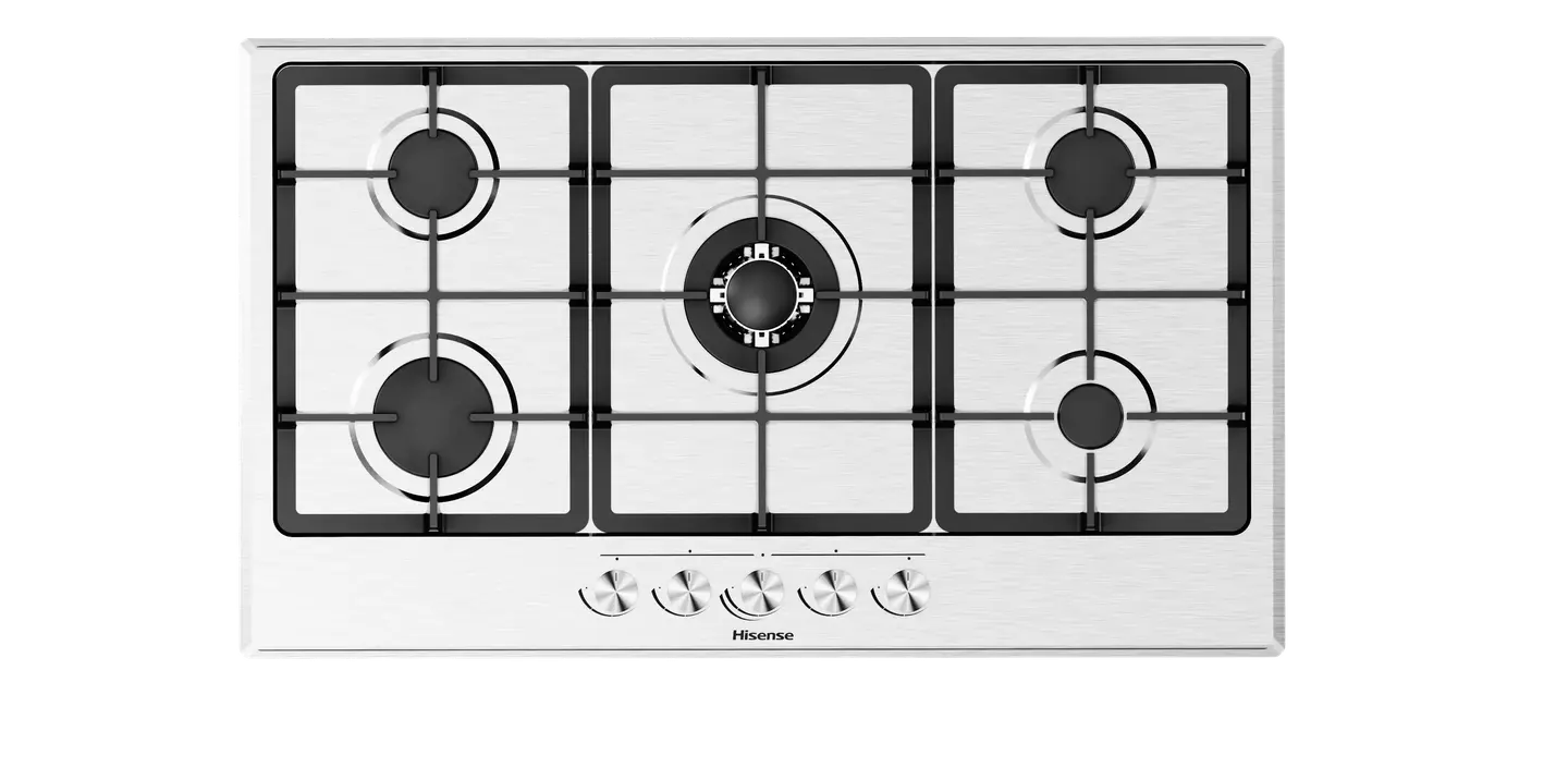 Hisense HGH951SS01 Built In Hob 5 Gas, 90CM - Stainless Steel