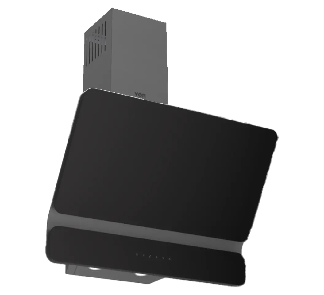 Von VBDI641DFK Built-in Inclined Hood, 60cm - Black