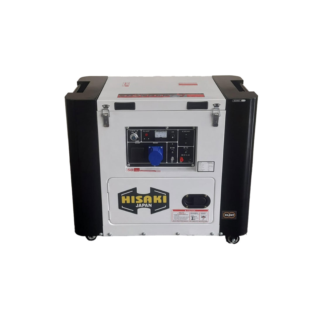 10Kva HK8000SNA Hisaki Japan Diesel Generator Single Phase