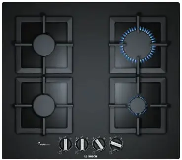 Bosch PPP6A6I40O Built In Hob 4 Gas 60CM - Black