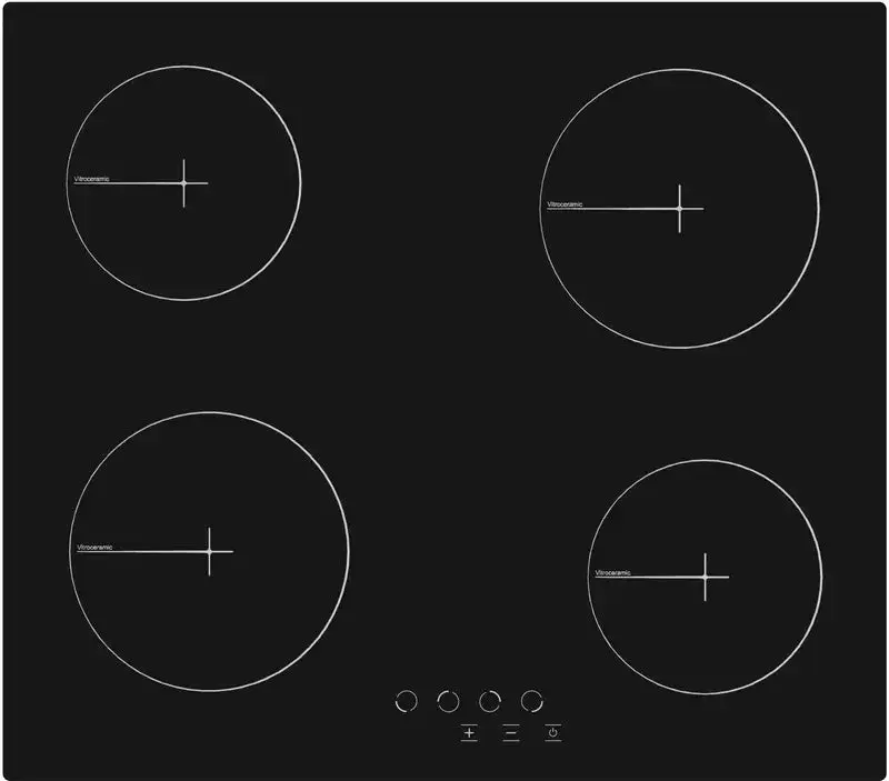 Simfer H6040DECSP 4 Electric Hob - Black