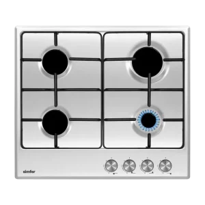 Simfer H6400VGRIM 4 Gas Hob - Inox