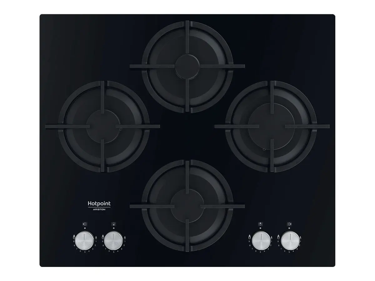 Ariston AGS 61S/BK 4 Gas Black Hob - 60CM