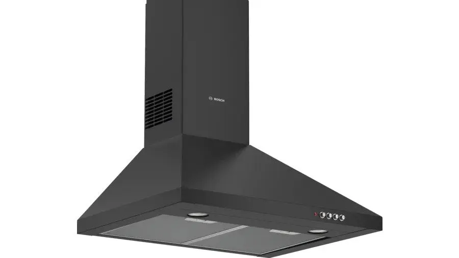 Bosch DWP64CC60Z Chimney Wall Mounted Built in Hood, 60cm - Black