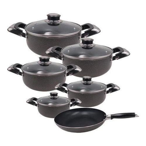 10Pcs Heavy Non-Stick Granite Cooking Pot Sufuria With Pan