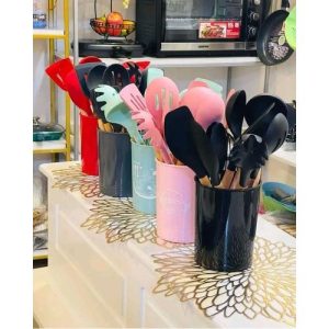 11pcs silicone set spoons