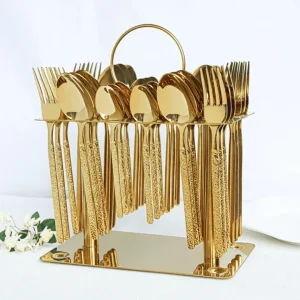 36pcs Gold Cutlery Set