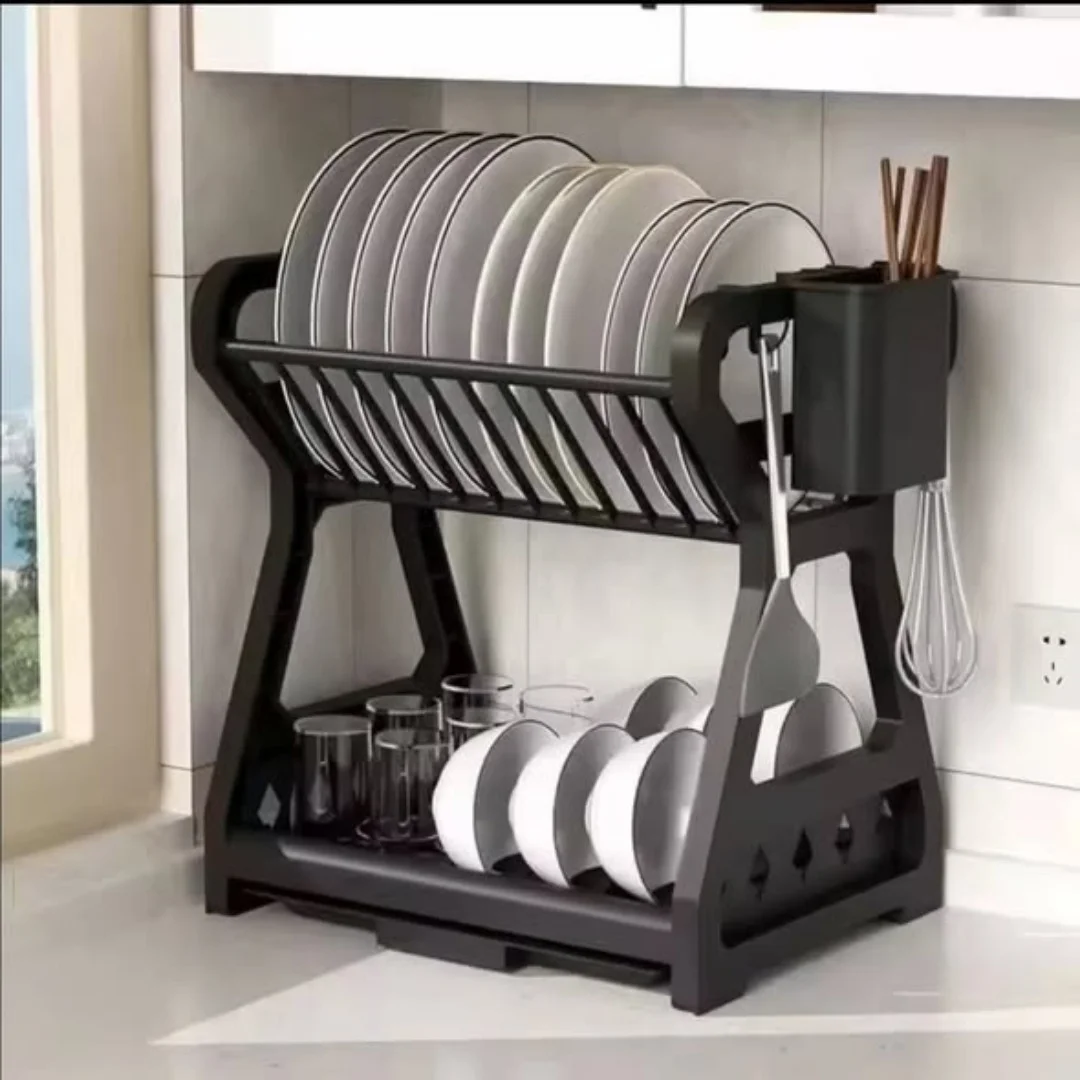 Double Sink Bowl Drain Rack