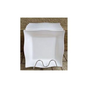 Melamine Square Dinner Plates – 6PCS Set
